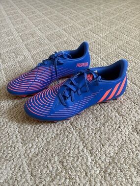adidas Mens Predator Soccer Cleats - Blue/Orange